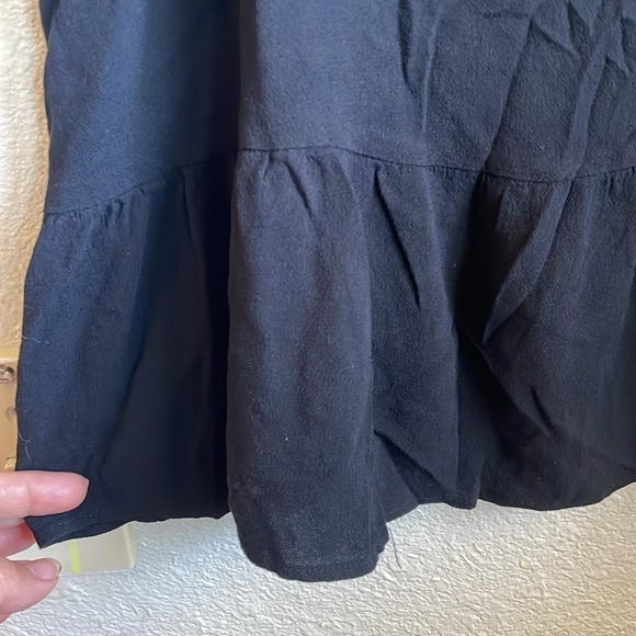 Loft black spaghetti strap peplum blouse - Picture 3 of 5